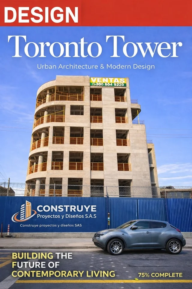 Avance exterior de Toronto Tower con edificio y vista de calle